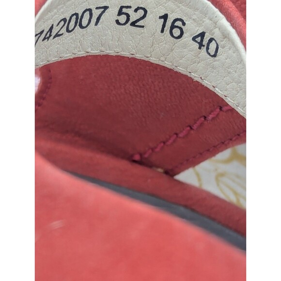 Fly London Ylfa Scarlet Red Leather Lace up Comfort Wedge Sandals Sz 40 - Picture 6 of 8